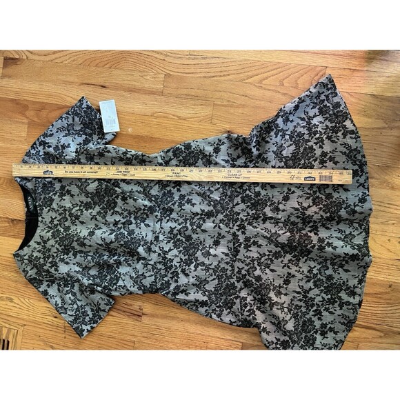 $180 Ralph Lauren Women's Black Pembrook Floral Knit Baba A-Line Day Dress Sz 10 - Picture 12 of 14